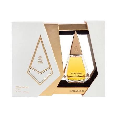 Monument Gold by Aurora Scents (A juicy fruity brightness of Jo Malone Nectarine Blossom & Honey in the opening, before evolving into a  creamy woods reminiscent of Mizensir Bois de Mysore)